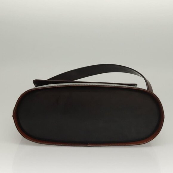 Salvatore Ferragamo Gancini Shoulder Bag Leather Brown Auth - Picture 12 of 16